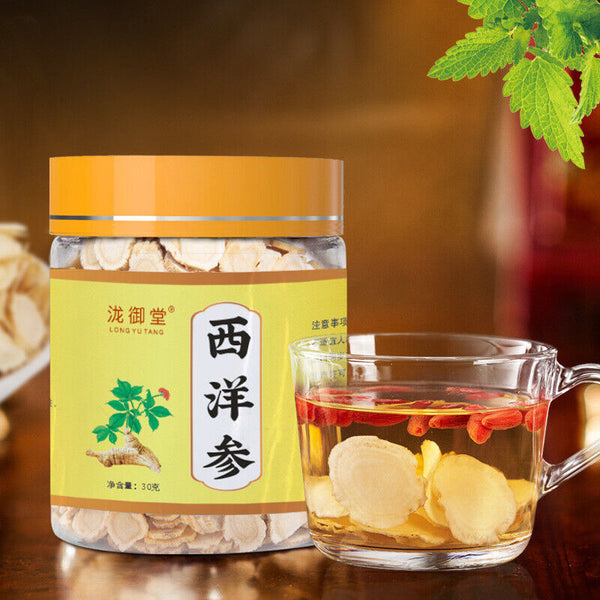 30g Jar Changbai Mountain Herbal Supplement Popular American Ginseng Slices