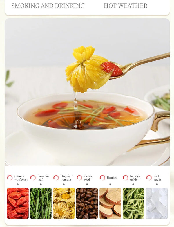 Healthy Herb Tea Bag 100g/10 Bags Wolfberry Chrysanthemum Tea