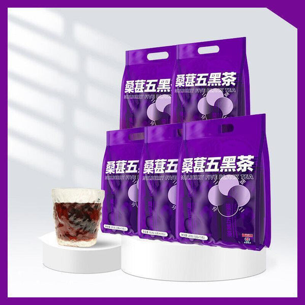 Black Sesame Black Bean Black Wolfberry Health Tea Mulberry Black Tea Yuefa Tea