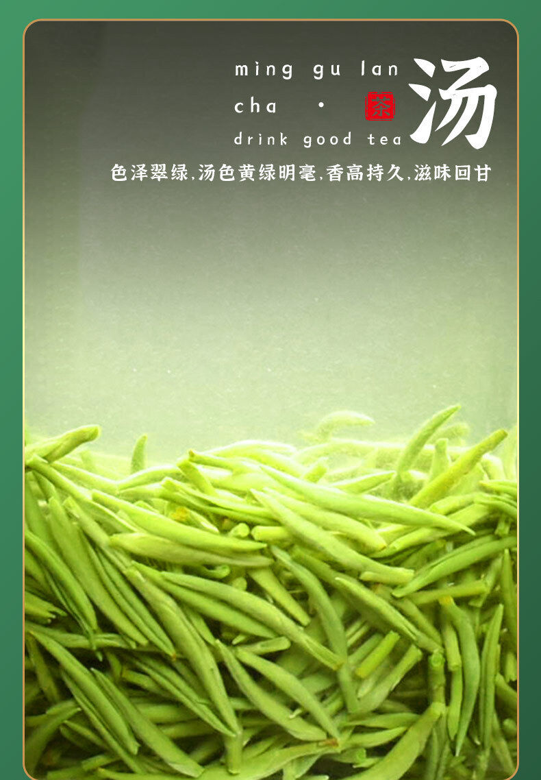 Minggulan Yunwu Maojian Tea Green Tea Spring Good Tea Stir-fried Young Buds 76g