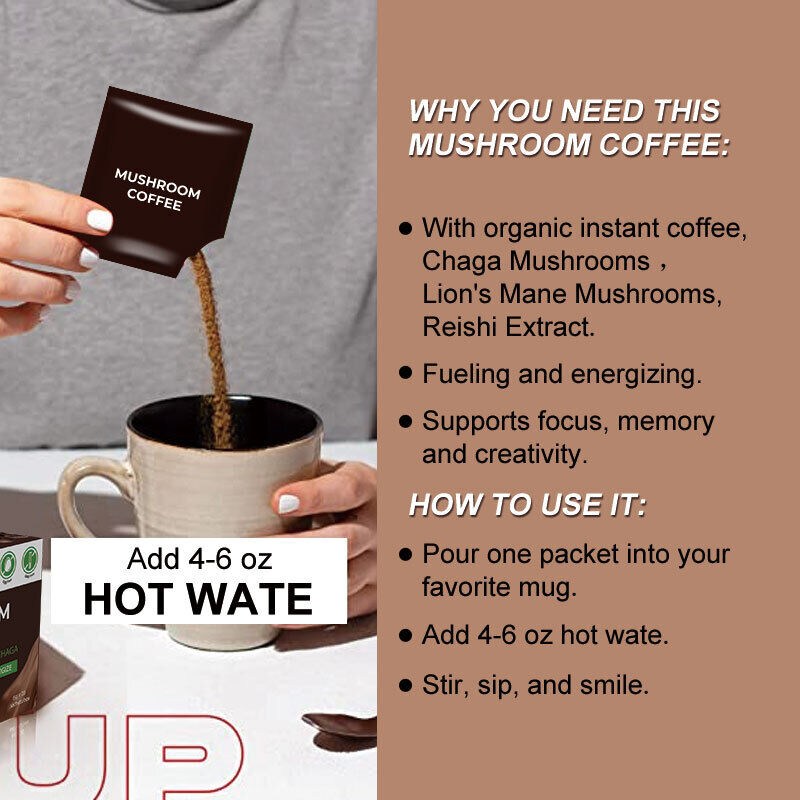 Slimming Products Weight Loss Coffee Mushroom Coffee Drinks Powder