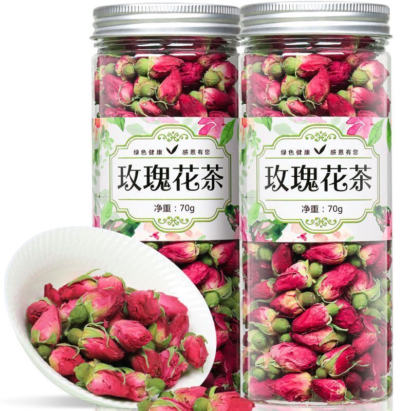Natürlicher Rosentee Kräutertee Double Red Rose Dry Rose Pingyin Rosentee 70g Main image