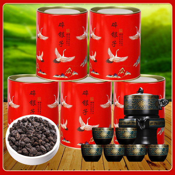 Glutinous Rice Fragrance Crushed Silver Tea Fossil Yunnan Pu'er Ripe Tea 50g/Can