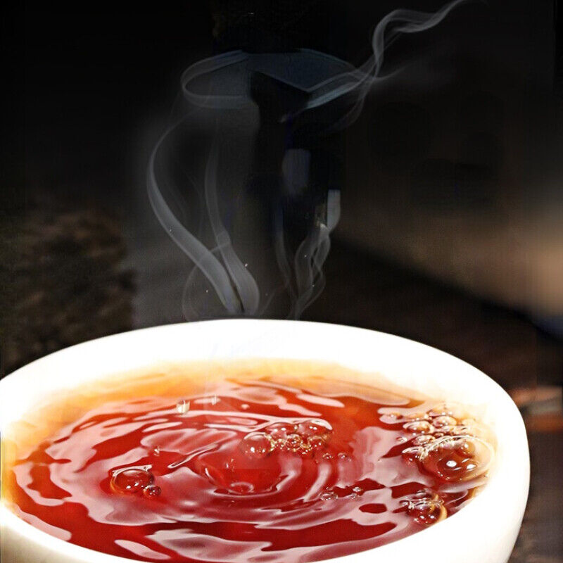 TeaYunnan Natural Cooked Pu-erh Black Tea 1000g Chinese Aged Pu-Erh Tea Gold Brick