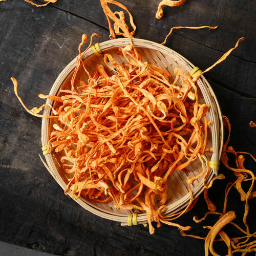 Chinese Herbal Medicine Dry Cordyceps Flower Chong Cao Herb Food Healthy Drink