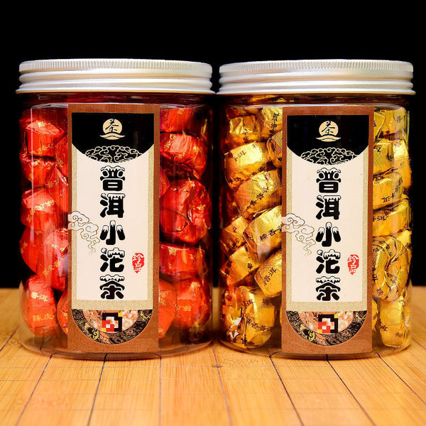 Pu'er Ripe Tea Mini Tuocha Glutinous Rice Flavor Yunnan Menghai Tangerine Peel