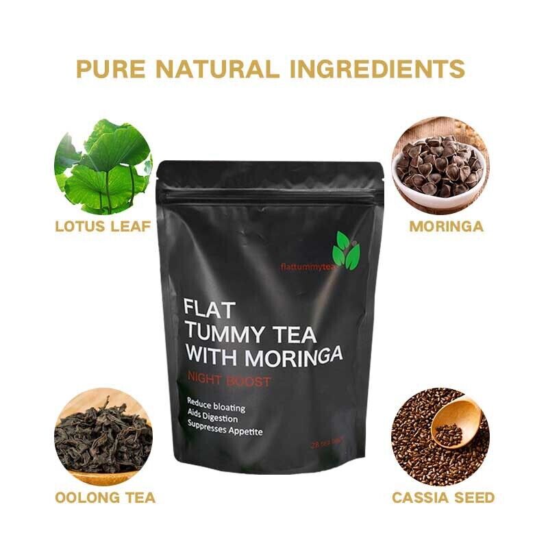All Natural Flat Tummy Tea with Moringa Herbal Tea 3g*28 bags Main image