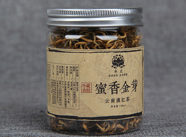 40g Yunnan Black Tea Fengqing Dian Hong Bud Black Tea