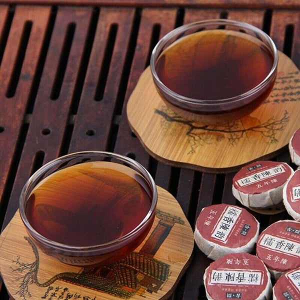 Ripe Pu-erh Tuo Tea 100g Glutinous Rice Scented Fermented Dark Tea Rich Flavor