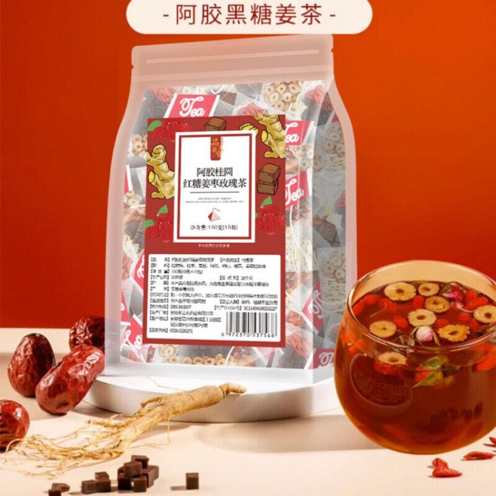 Red Sugar Ginger Jujube Herbal Tea 10g Premium Warming Goddess Blend Secondary image