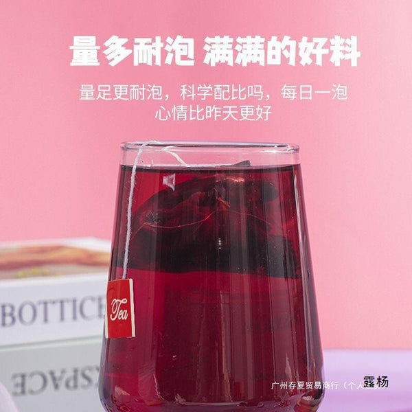 Mulberry Rose Hibiscus Tea Herbal Drink Beauty Tea Bag for Women