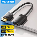 DisplayPort to HDMI Adapter 4K Male DP to HDMI Female Video Audio Converter