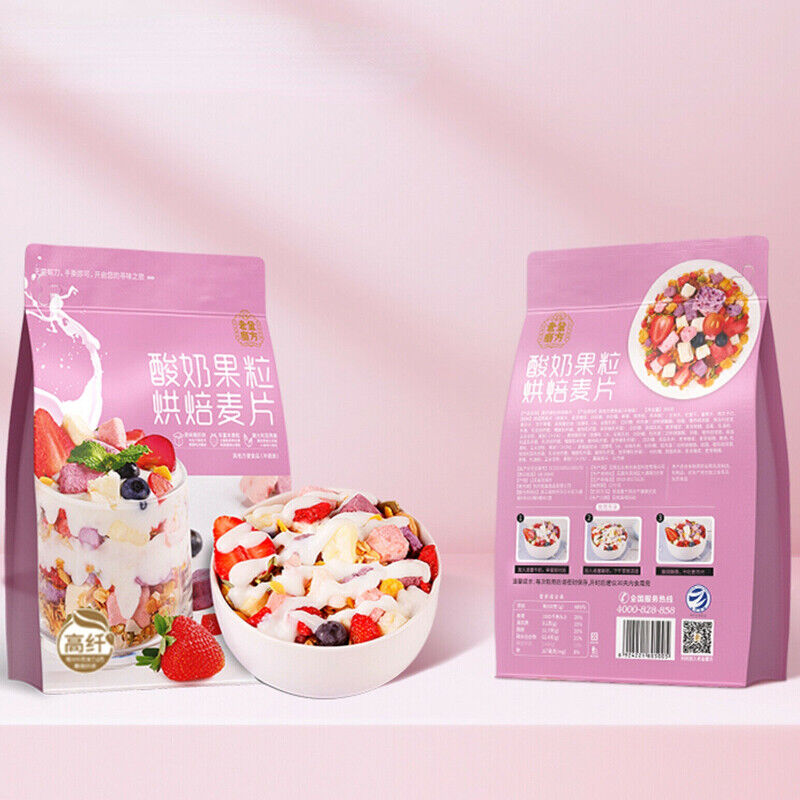 Meal Replacement Oatmeal Yogurt Baked Suannai Cereal Oatmeal Fruit Oatmeal 300g