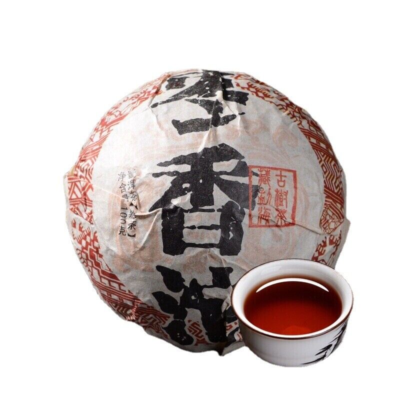 TeaJujube Fragrant Tuocha TopGrade Cooked Pu'er Black Tea Natural 500g Bamboo Shell