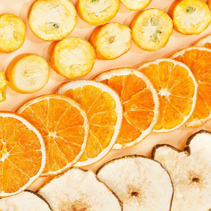 Dried Kumquat Snow Pear Hot Tea with Rock Sugar - Winter Beverage