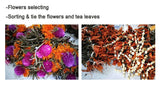 Artistic Tea Jasmine Globe Amaranth Marigold Blossom Tea Flower Tea Ball 20pcs