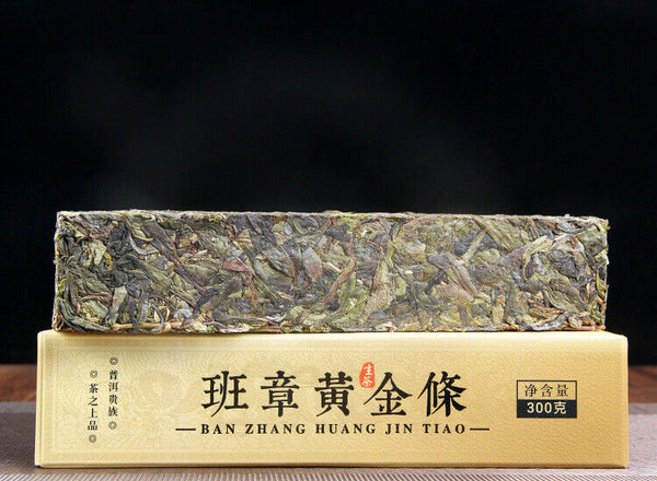 Pu'er Raw Tea Banzhang Gold Bar Ancient Tree Tea Yunnan Column Tea 300g