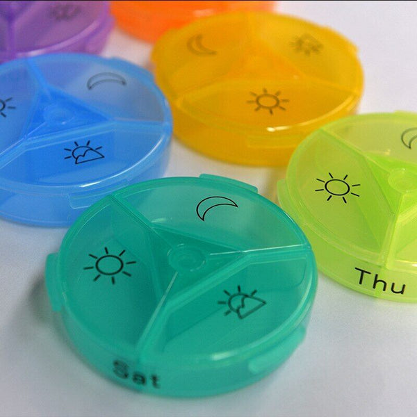 Weekly Daily Pill Holder 7 Days Tablet Medicine Storage Holder Pill Dispenser