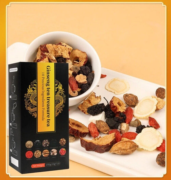 Ginseng Treasure Tea 10 Herbs Formula Medlar Premium