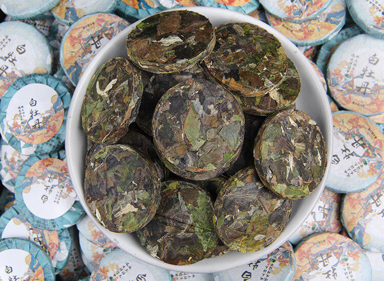 500g White Peony Thin Tea Cake Yunnan Aged White Tea Cake High Mountain