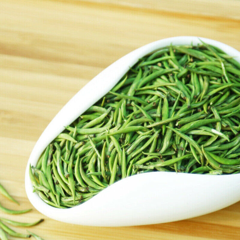 LEPINLECHA 100g Ming Qian Silver Jar Que She Sparrow's Tongue Chinese Green Tea