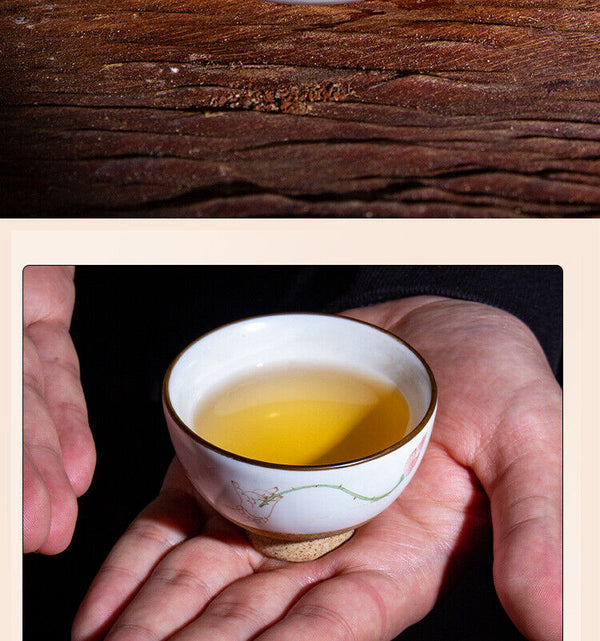 300g Manzon Yunnan Pu'er tea raw tea leaves old tree pine pressed brick tea