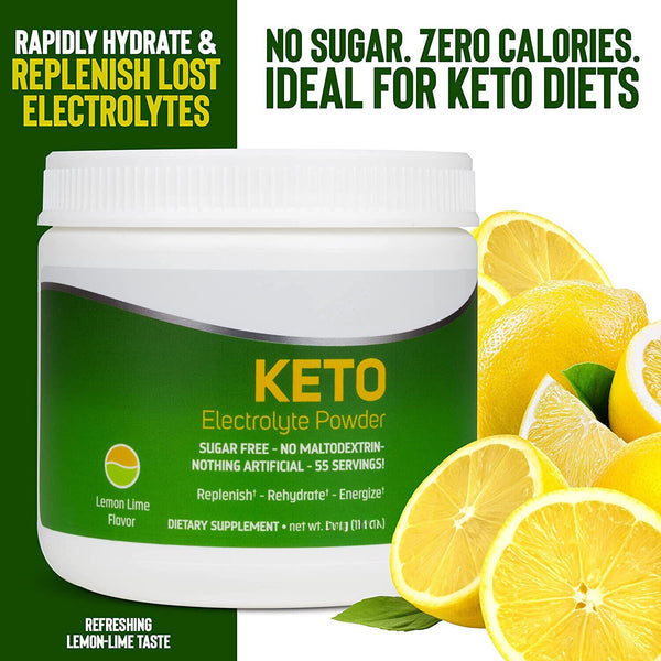 Keto Electrolyte Powder - Hydration Supplement for Ketogenic Diets 250g/8.8oz