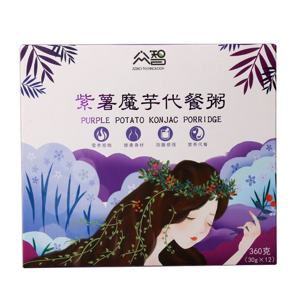 Konjac Meal Replacement Porridge 360g Whole Grain Powder, Nutritious Breakfast