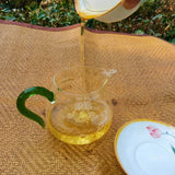 357g Top Green TeaZhonghong India Mengku Spring Tea Yunnan Pu'er Tea Cake