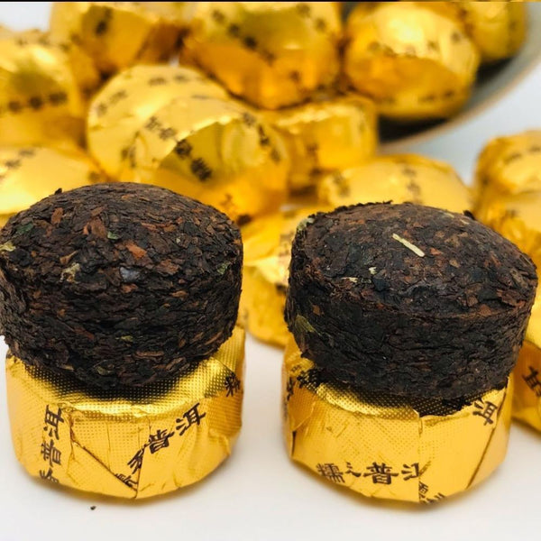 500g Yunnan Pu'er Glutinous Rice Fragrant Xiaotuo Tea Aged Ripe Mini