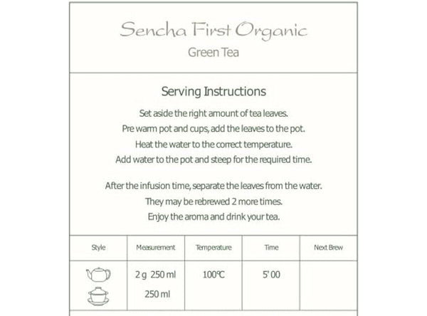 Sencha Organic Green Tea Japan - Sen Ca - Sencha Green Tea Organic Tea