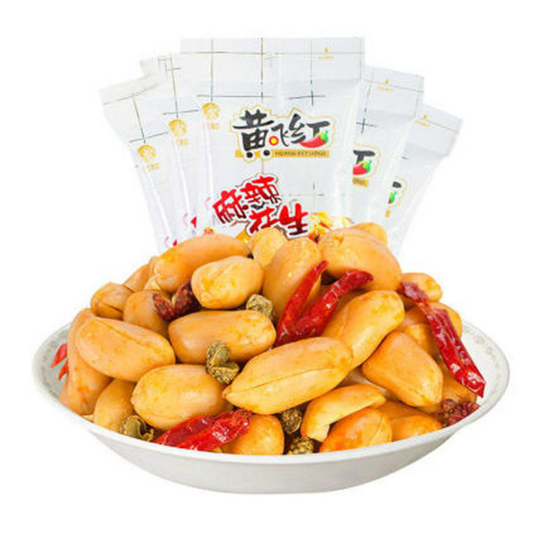 Huang Fei Hong Spicy Crispy Peanut 350g 70g*5bags  黃飛紅麻辣花生
