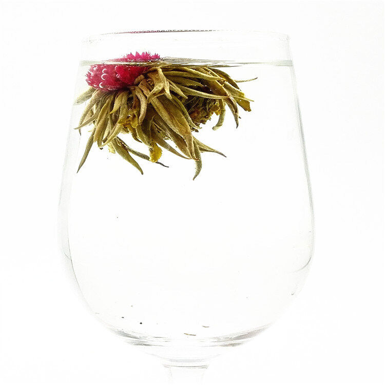 Prosperity Handcrafted Gomphrena Globosa Flowering Tea Dried Blooming Tea Balls