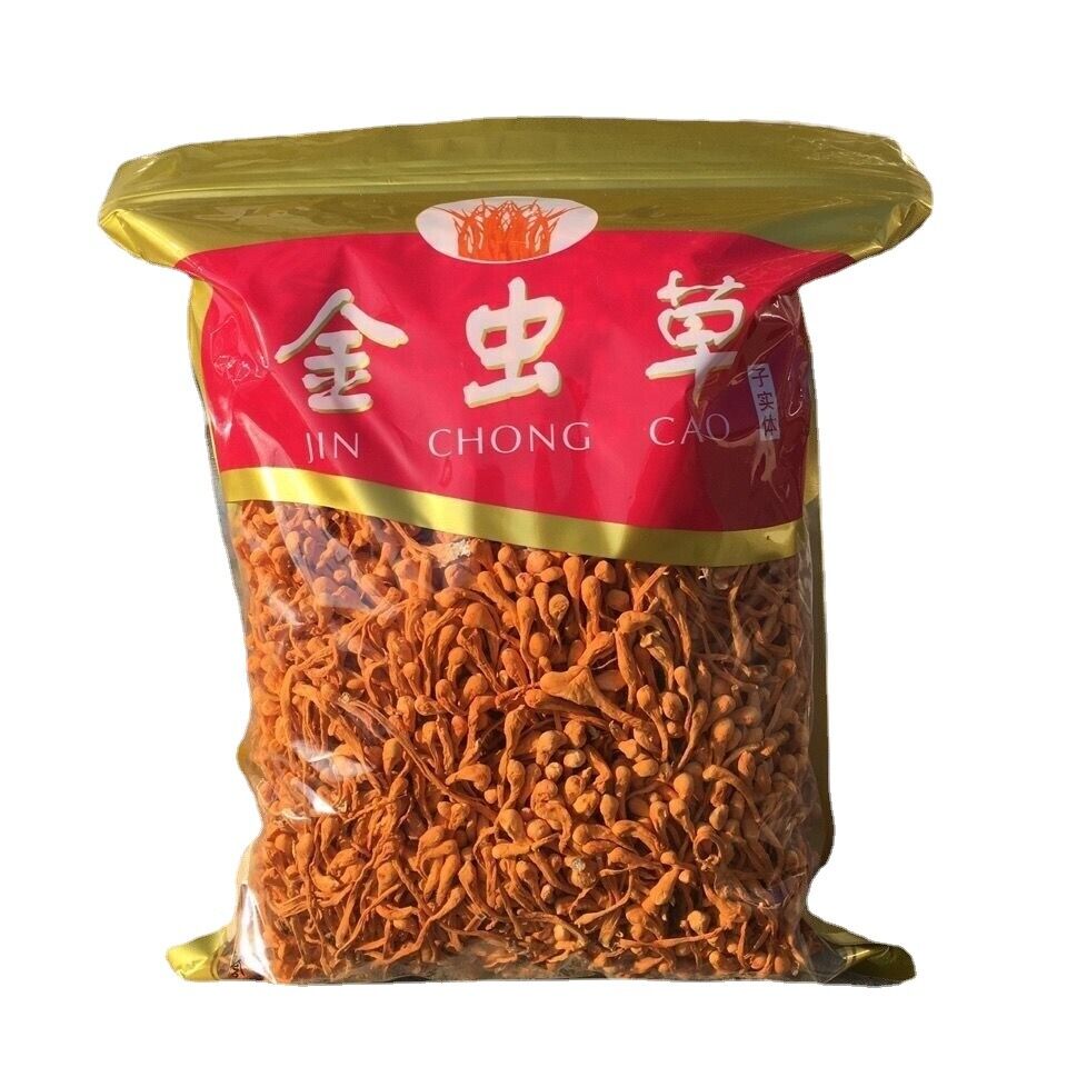 500g Chinese Dried Chinese Jin Chong Cao Cordyceps~Cordyceps Militaris Herb Secondary image