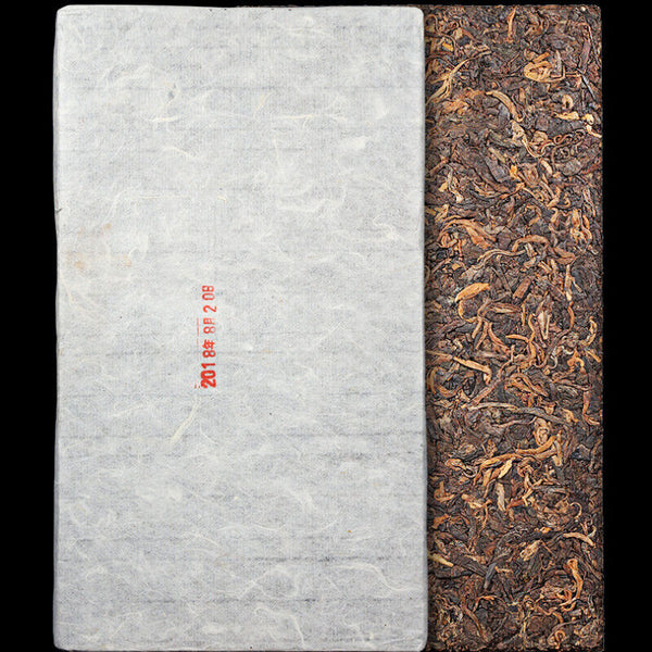 TeaYunnan Natural Cooked Pu-erh Black Tea 1000g Chinese Aged Pu-Erh Tea Gold Brick