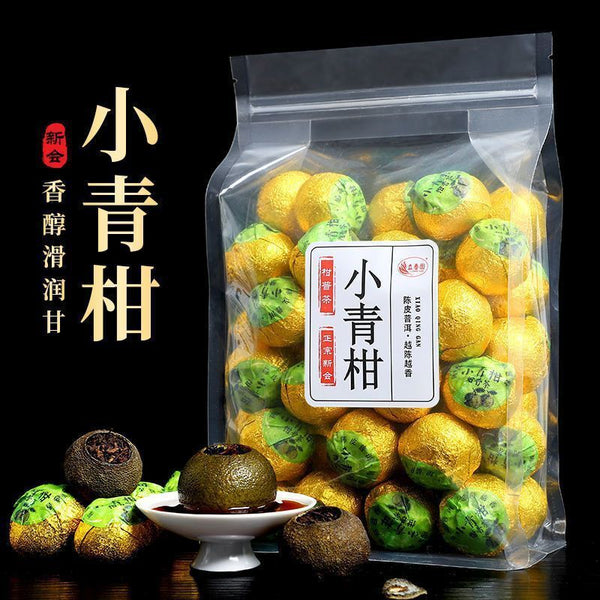 Xinhui Xiaoqingkang Pu'er tea 100g/250g/500g citrus tea raw sun-aged Yunnan ripe