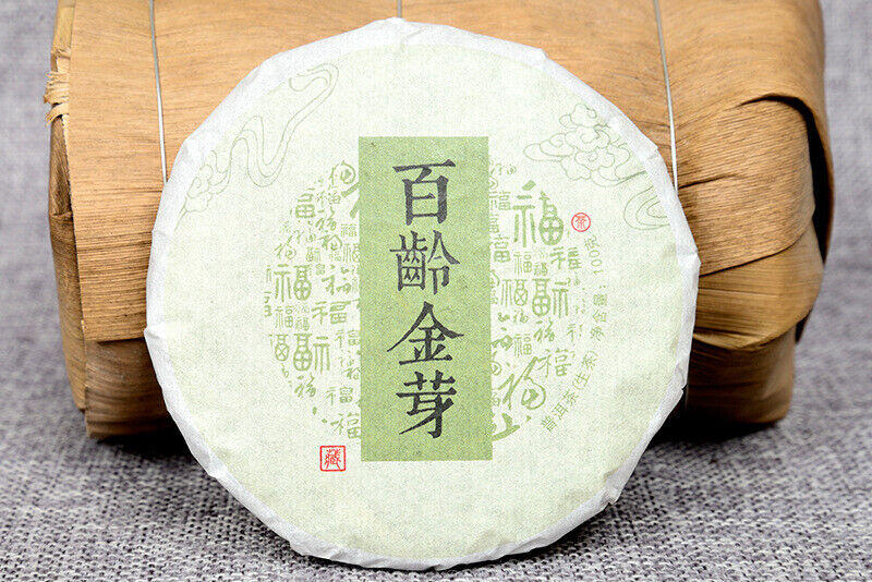 Pu-erh Tea Raw Tea Cake Bai Ling Golden Bud Raw Tea 100g Pu-erh Cake Tea