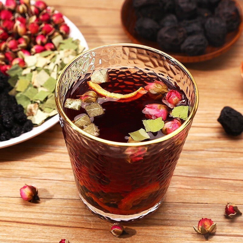 100g Plum Mulberry Hawthorn Lotus Leaf Rose Tea for Health and Wellness Secondary image