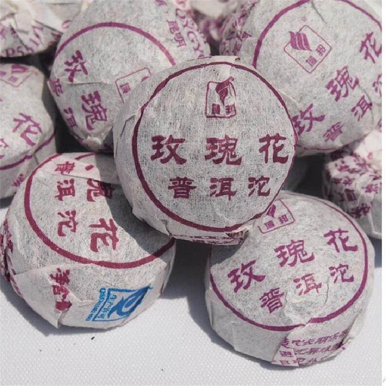 500gRipe Puerh Tea Mini Tuocha Yunnan Black Tea Pu Erh Tea Rose or Chrysanthemum