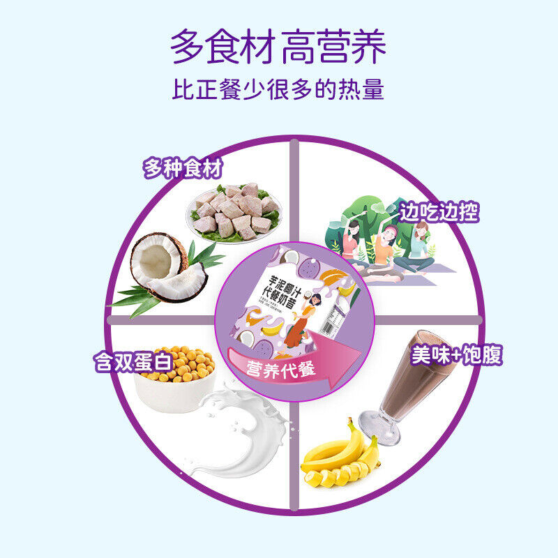Taro Puree Coconut Juice Powder Nutritional Instant Meal Substitute Powder 250g