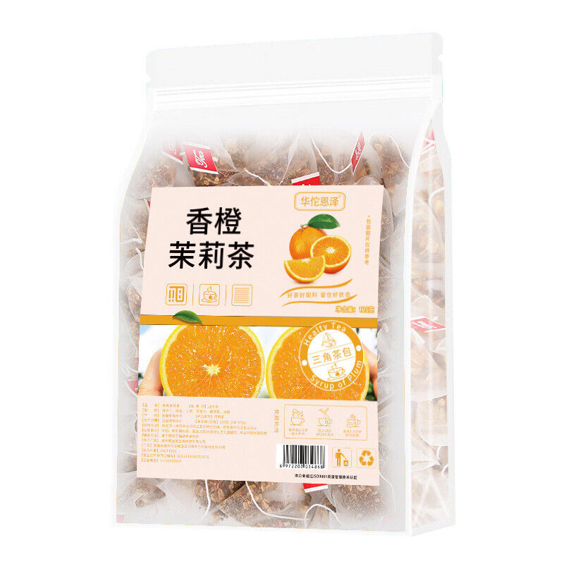 Orange Jasmine Tea Flower Tea Bag Tea Triangle Bag Cold Brew Tea 125g / 25 Bags Secondary image