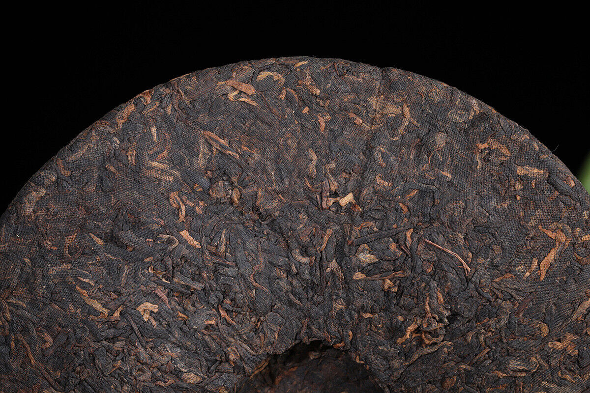 357g Yunnan OldPanzhang Puerh Ripe Tea Cake Menghai Flavor Pure Material