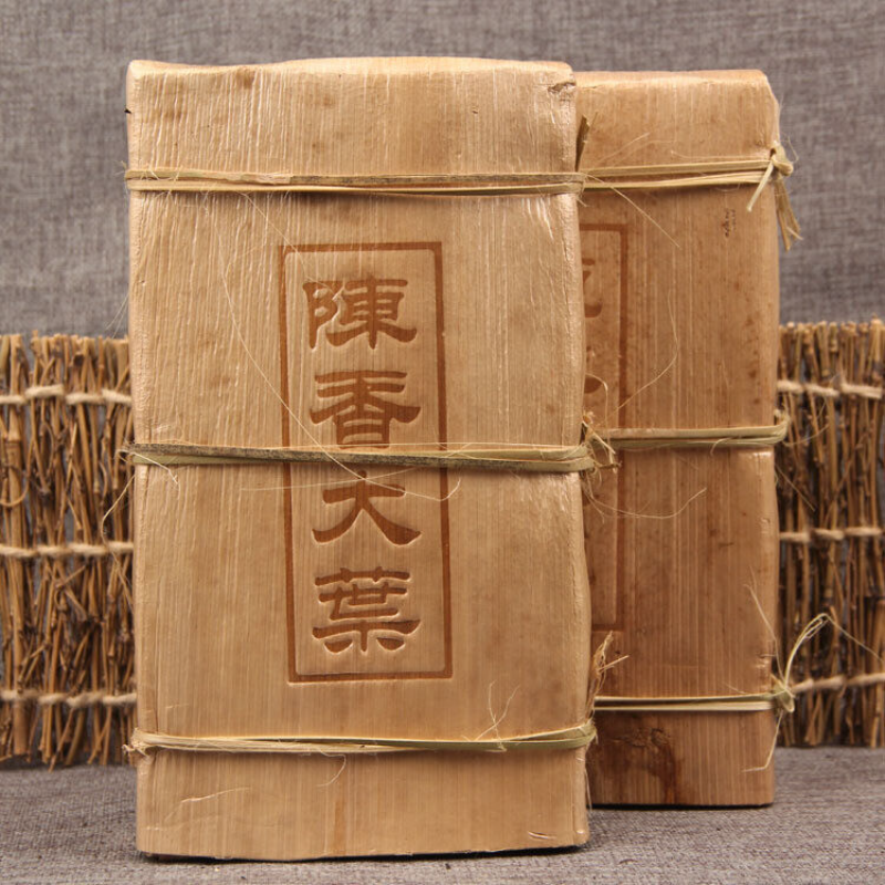 Big Leaf Pu-erh Tea Bamboo Shell Old Pu'er Tea Brick 1000g Yunnan Ancient Tree