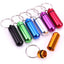 Waterproof Metal Pill Box Cache Holder Keychain Box Health Care Aluminum alloy