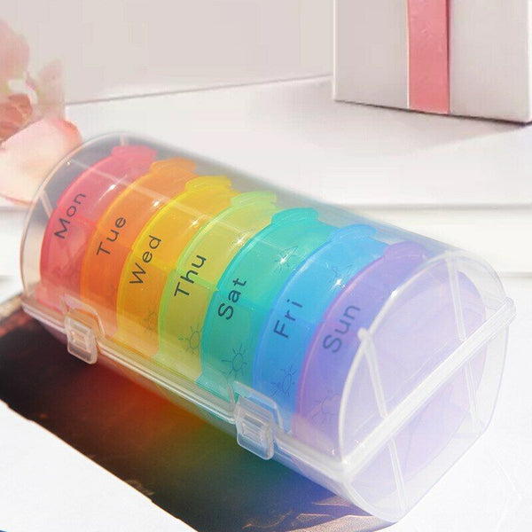 Weekly Daily Pill Holder 7 Days Tablet Medicine Storage Holder Pill Dispenser