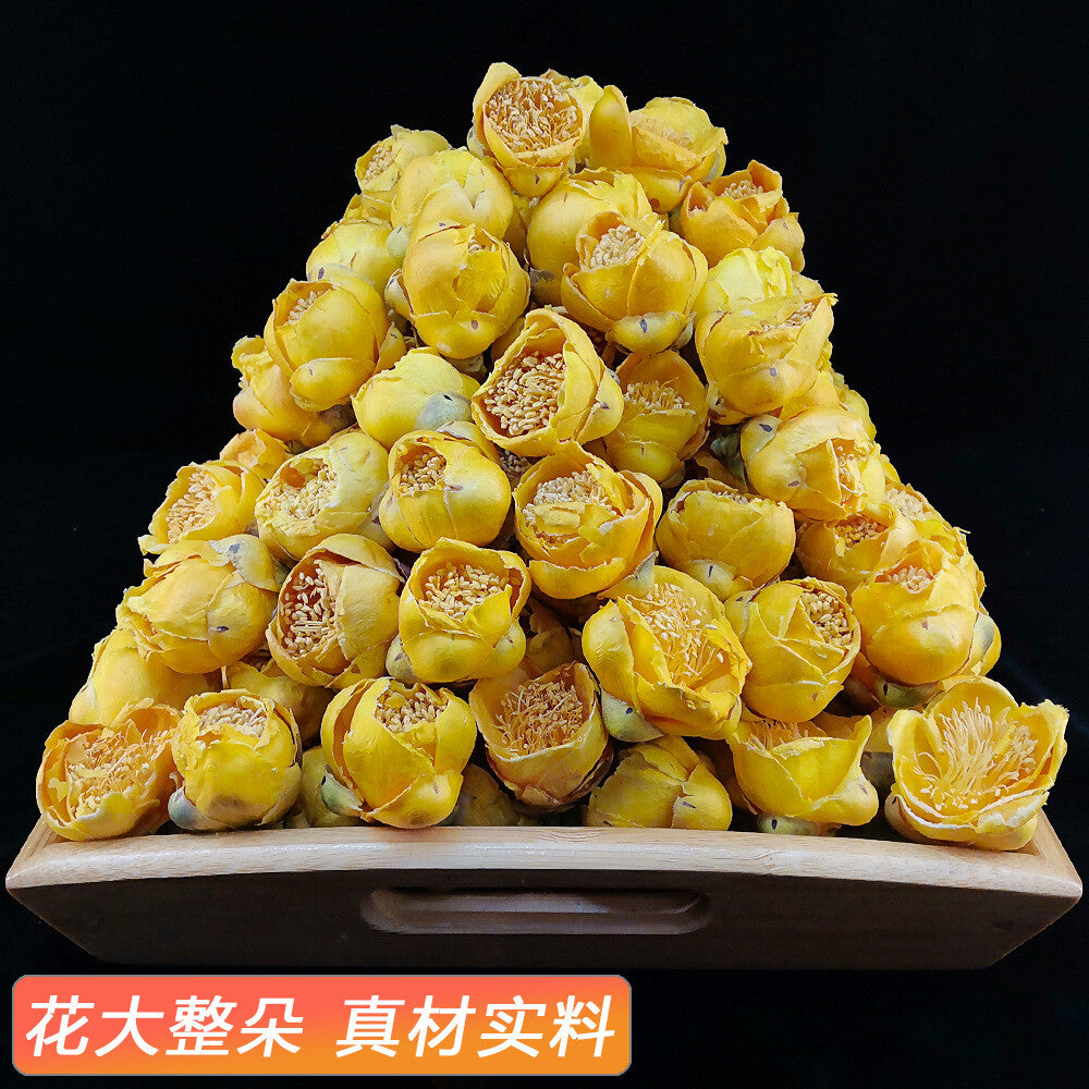 Premium Golden Flower Tea 500g Dried Flowers in Jar Natural Freeze-Dried