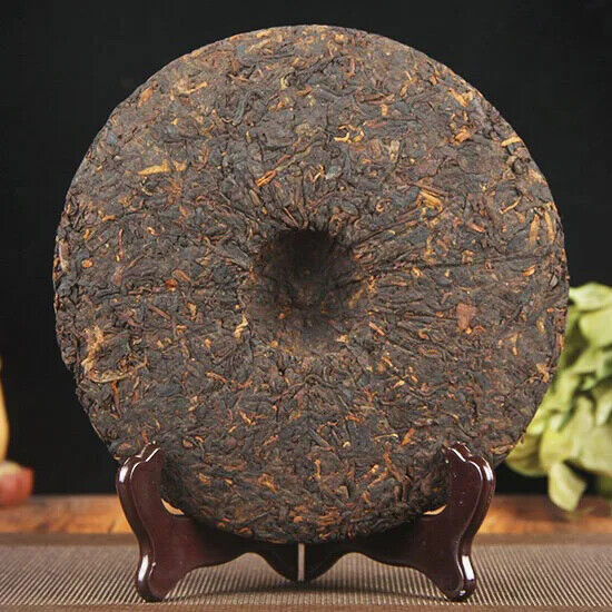 357G Chinese Good Taste Shu Puer Tea Cake Yunnan Qizi Bing Fermented Puerh Cha