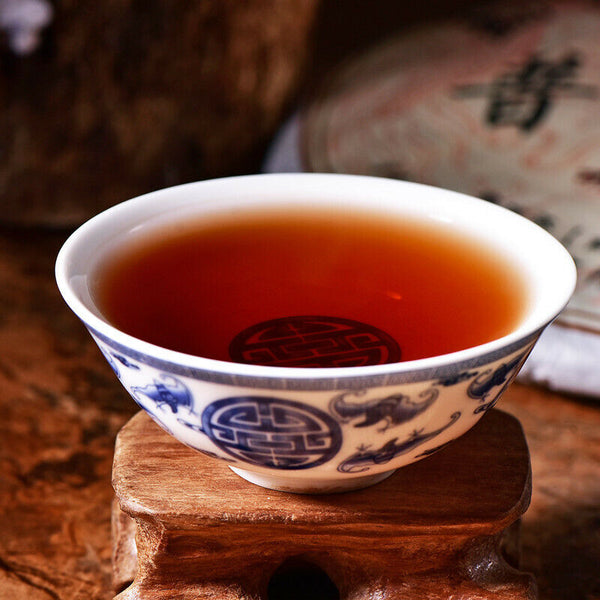 Hochwertiger Pu'er Gekochter Tee Kuchen Pu-Erh Schwarzer Tee Tribute Tee 357g