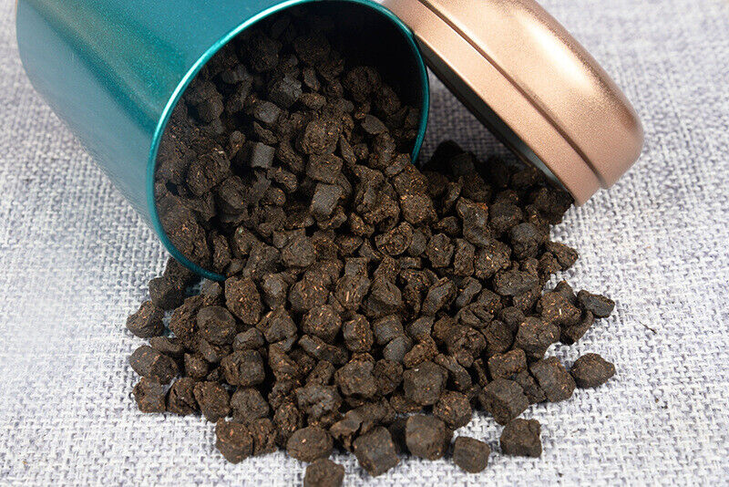 Sticky Fragrant Tea Fossil Crushed Silver 225g/can Fragrance Puerh Loo ...