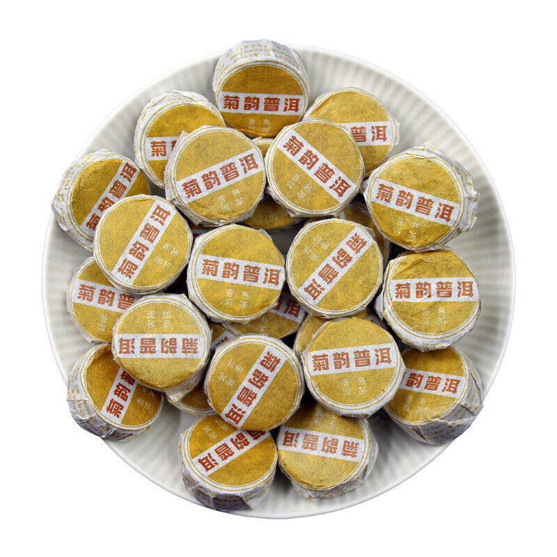 500G 7gMini Chrysanthemum Pu-erh Ripe Tea Yunnan Chrysanthemum Pu-erh Round Cake Main image